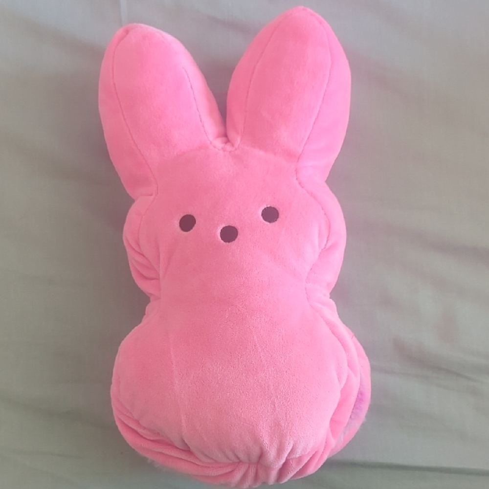 Peeps Reversable Plush Pink Bunny Toy